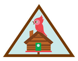 Brownie Cabin Camper Badge